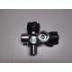 Rubinetto LOLA Biattacco laterale destro (ideale per SIDE MOUNT)