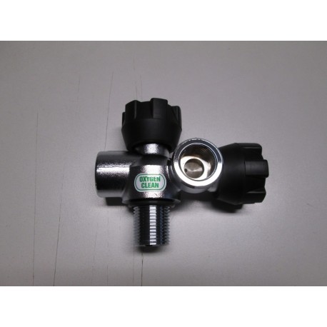 Rubinetto LOLA Biattacco laterale destro (ideale per SIDE MOUNT)