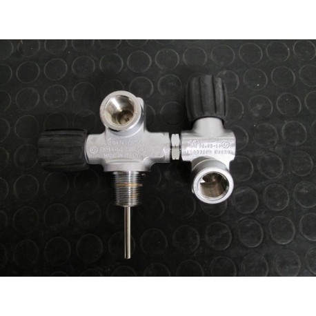 Rubinetto Biattacco Sinistro Scubatec Din 300 BAR